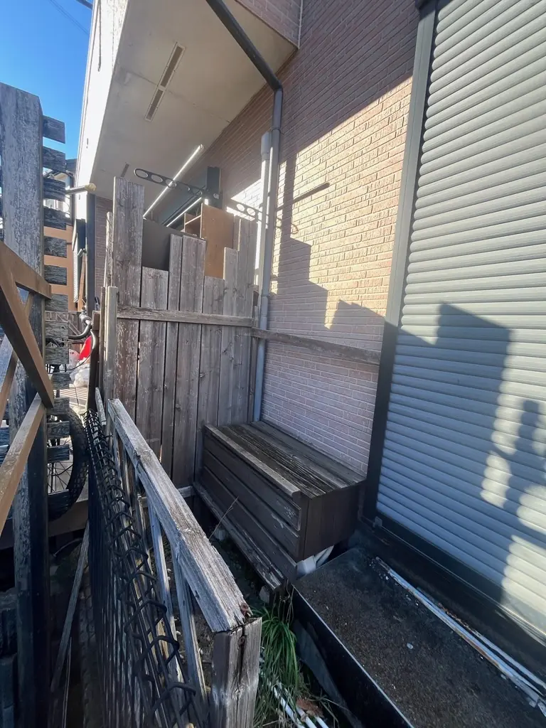 富士通 お掃除機能付きエアコン AS-R40H-W 作業前 室外機