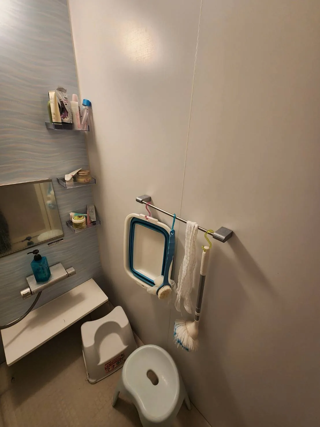 浴室クリーニング 作業前 壁 浴室クリーニング 作業前 壁