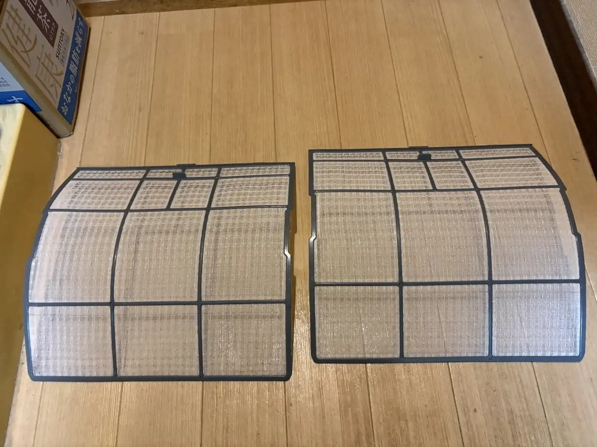 日立 通常壁掛けエアコン RAS-KJ25K-W 作業後 フィルター